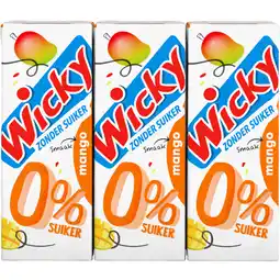 Albert Heijn Wicky Mango 0% suiker 6-pack aanbieding