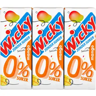 Albert Heijn Wicky Mango 0% suiker 6-pack aanbieding