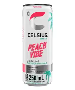 Albert Heijn Celsius Sparkling peach vibe aanbieding