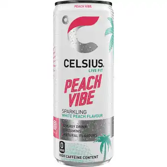 Albert Heijn Celsius Sparkling peach vibe aanbieding