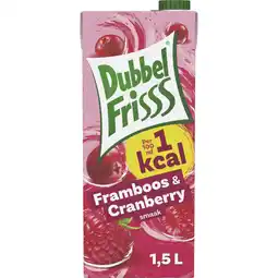 Albert Heijn DubbelFrisss 1kcal Framboos & cranberry aanbieding