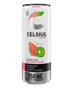 Albert Heijn Celsius Sparkling kiwi guava flavour aanbieding