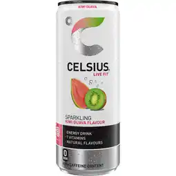 Albert Heijn Celsius Sparkling kiwi guava flavour aanbieding