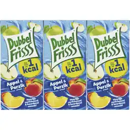 Albert Heijn DubbelFrisss Appel & perzik 6-pack aanbieding