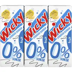 Albert Heijn Wicky Fruit 0% suiker 6-pack aanbieding