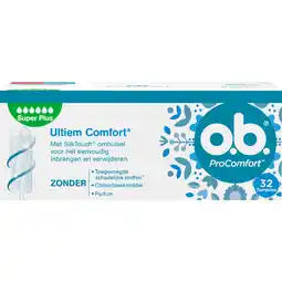 Albert Heijn o.b. ProComfort tampons super plus aanbieding
