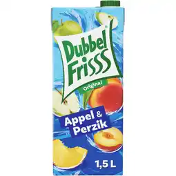Albert Heijn DubbelFrisss Appel & perzik aanbieding