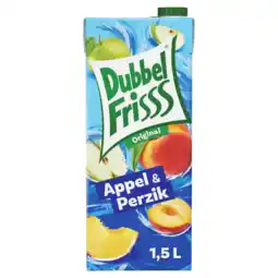 Albert Heijn DubbelFrisss Appel & perzik aanbieding