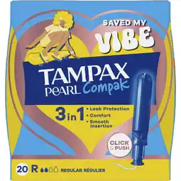 Albert Heijn Tampax Tampons compak pearl regular aanbieding