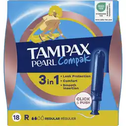 Albert Heijn Tampax Tampons compak pearl regular aanbieding