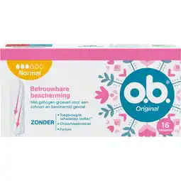 Albert Heijn o.b. Original tampons normaal aanbieding