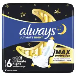 Albert Heijn Always Ultra ultimate night wings aanbieding
