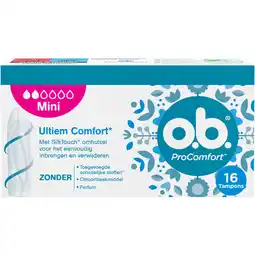Albert Heijn o.b. ProComfort tampons mini aanbieding