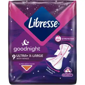 Albert Heijn Libresse Goodnight ultra x-large maandverband aanbieding
