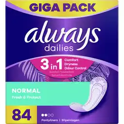 Albert Heijn Always Dailies normal inlegkruisjes giga pack aanbieding