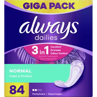Albert Heijn Always Dailies normal inlegkruisjes giga pack aanbieding