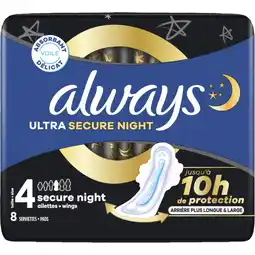 Albert Heijn Always Ultra secure night wings maandverband aanbieding