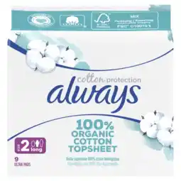 Albert Heijn Always Organic cotton long maandverband aanbieding