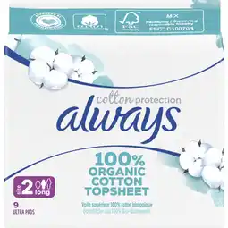 Albert Heijn Always Organic cotton long maandverband aanbieding