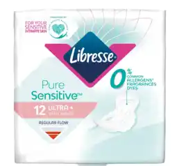 Albert Heijn Libresse Pure sensitive ultra+ wings maandverband aanbieding