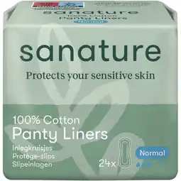 Albert Heijn Sanature 100% katoenen normal inlegkruisjes aanbieding