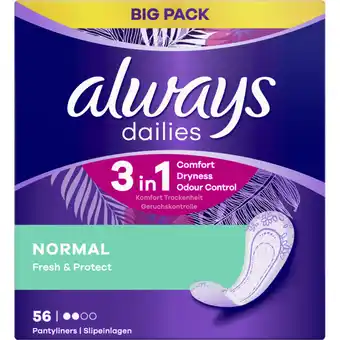 Albert Heijn Always Dailies normal inlegkruisjes big pack aanbieding