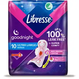 Albert Heijn Libresse Goodnight ultra+ wings maandverband aanbieding