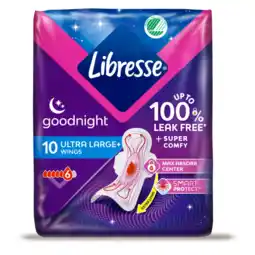 Albert Heijn Libresse Goodnight ultra+ wings maandverband aanbieding