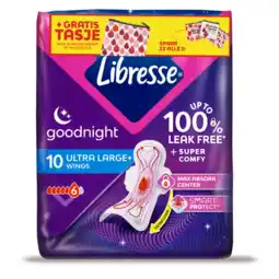 Albert Heijn Libresse Goodnight ultra+ wings maandverband aanbieding