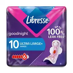 Albert Heijn Libresse Goodnight ultra+ wings maandverband aanbieding
