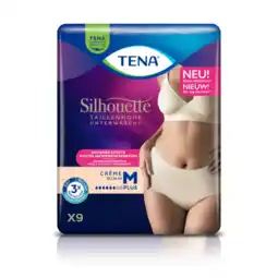 Albert Heijn Tena Silhouette plus high waist crème M aanbieding
