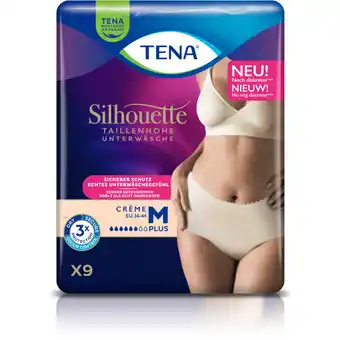 Albert Heijn Tena Silhouette plus high waist crème M aanbieding
