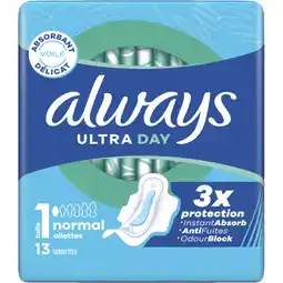 Albert Heijn Always Ultra day normal wings maandverband aanbieding