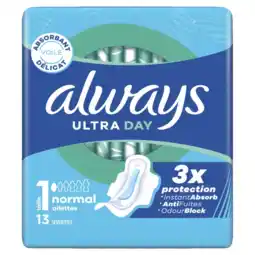 Albert Heijn Always Ultra day normal wings maandverband aanbieding