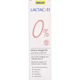 Albert Heijn Lactacyd Intieme wasgel 0% aanbieding
