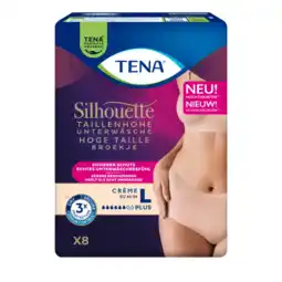 Albert Heijn Tena Silhouette plus high waist crème L aanbieding