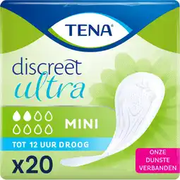 Albert Heijn Tena Discreet ultra mini maandverband aanbieding
