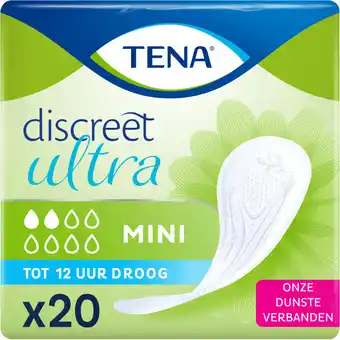 Albert Heijn Tena Discreet ultra mini maandverband aanbieding