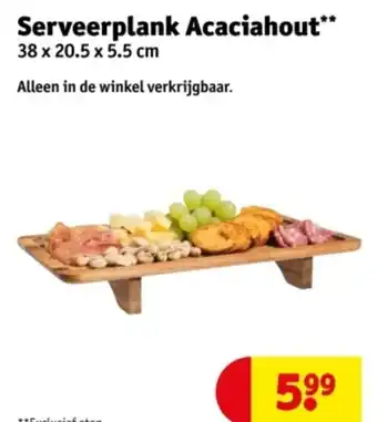 Kruidvat Serveerplank Acaciahout aanbieding