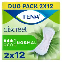 Albert Heijn Tena Discreet normal maandverband duo pack aanbieding