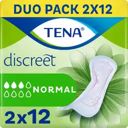 Albert Heijn Tena Discreet normal maandverband duo pack aanbieding