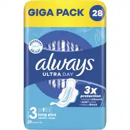 Albert Heijn Always Ultra day long plus wings giga pack aanbieding