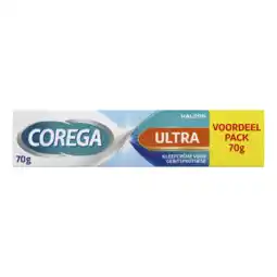 Albert Heijn Corega Ultra kleefcrème gebitsprothese voordeel aanbieding