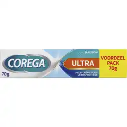 Albert Heijn Corega Ultra kleefcrème gebitsprothese voordeel aanbieding