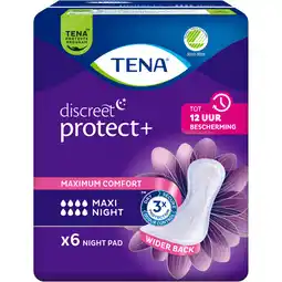Albert Heijn Tena Discreet protect maxi night maandverband aanbieding