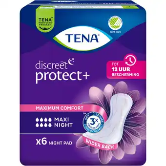 Albert Heijn Tena Discreet protect maxi night maandverband aanbieding