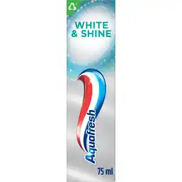 Albert Heijn Aquafresh White & shine tandpasta aanbieding