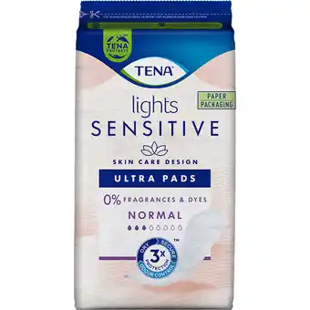 Albert Heijn Tena Lights sensitive normal inlegkruisjes aanbieding
