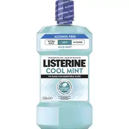 Albert Heijn Listerine Mondwater cool mint mild aanbieding