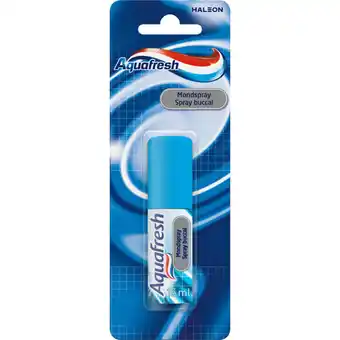 Albert Heijn Aquafresh Freshmint mondspray aanbieding